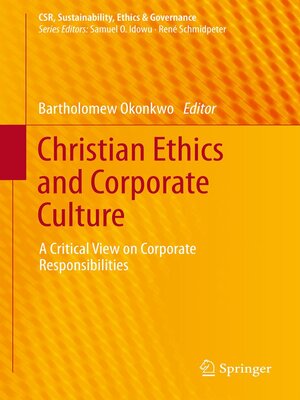 cover image of Christian Ethics and Corporate Culture
